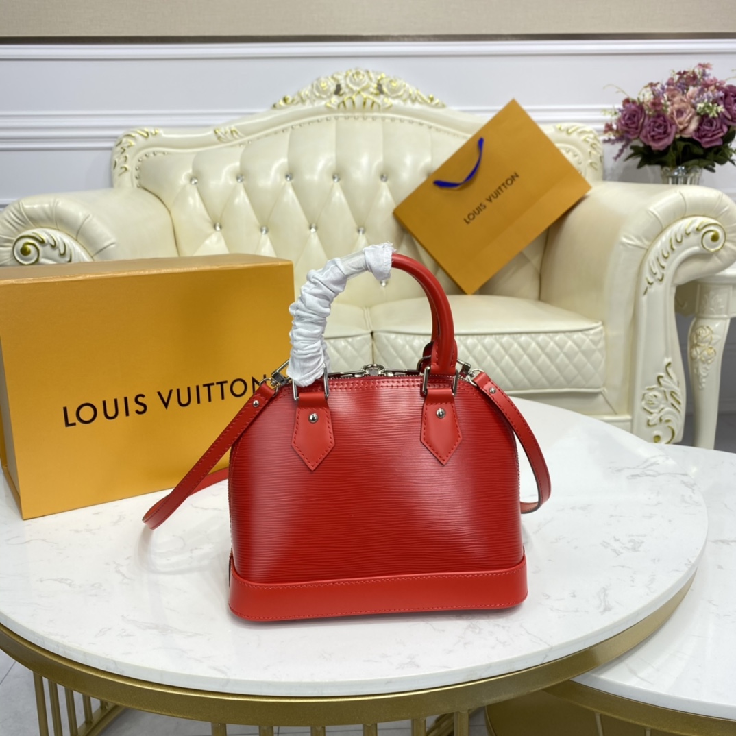 Louis Vuitton ALMA BB Epi Leather Handbag M41160 Poppy